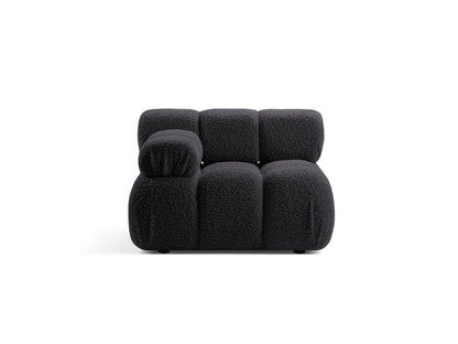 Bellis — Modular Sofa (94x94x70 cm) Graphite (Rolf 8) Left