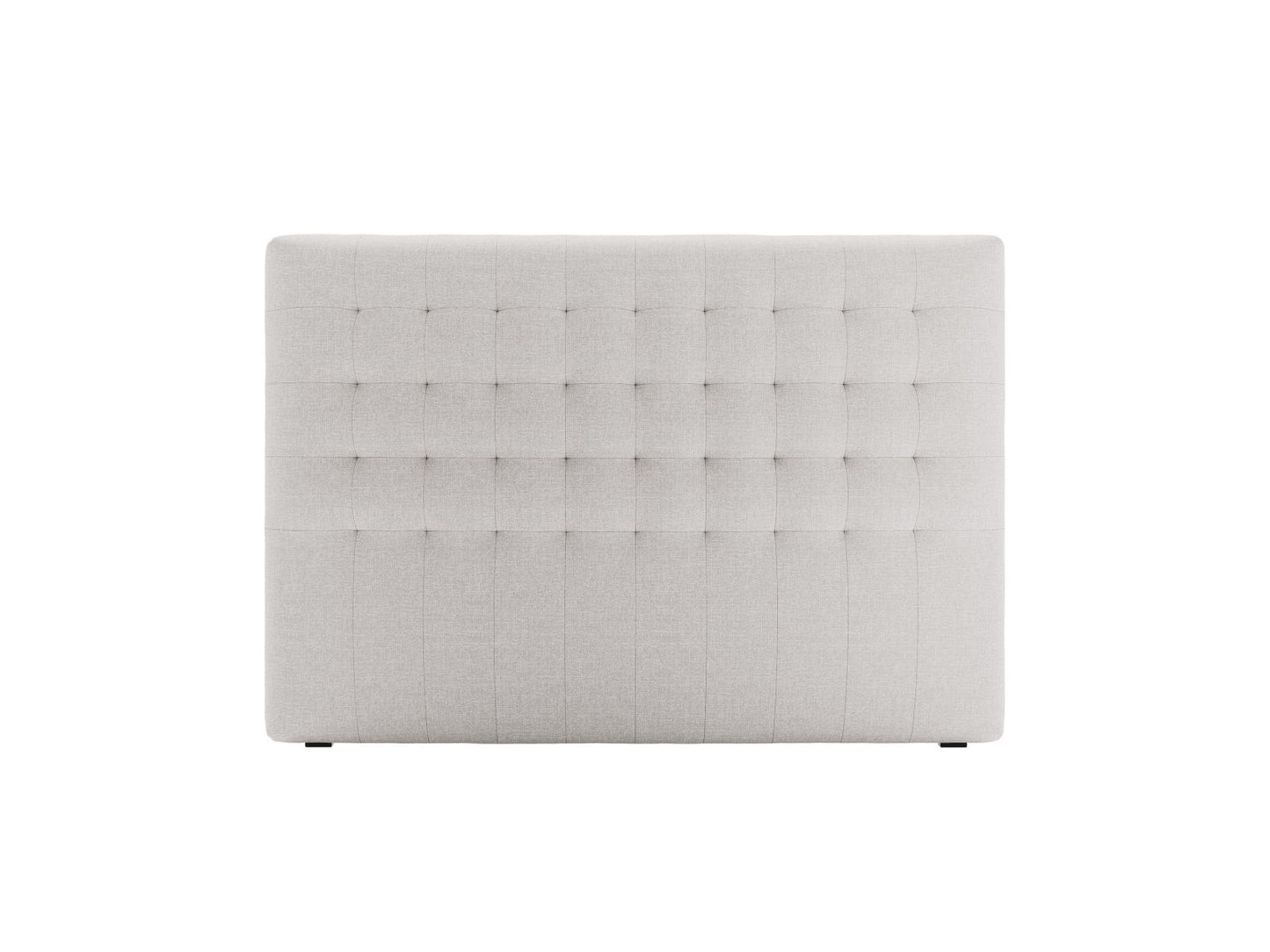 Nova — Headboard Light Grey (Liberty 18) Black Plastic
