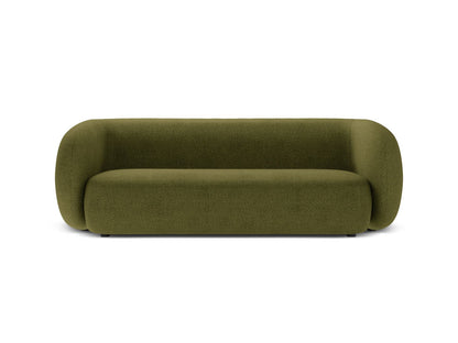 Kate — Sofa Dark Olive Green (Baloo 2090) Black Plastic