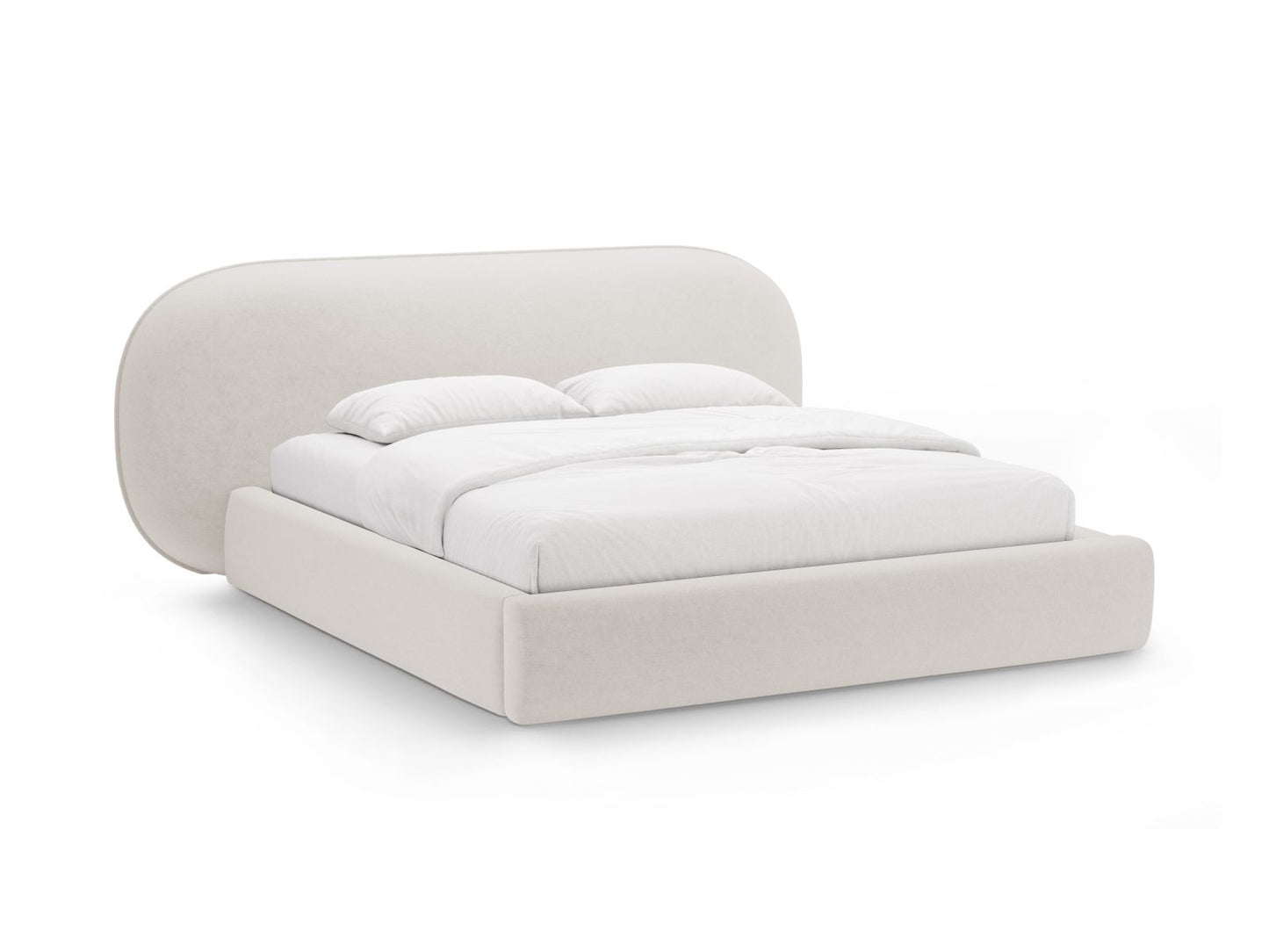 Ovalo — Bed Light Beige (Perfect Harmony 02) Black Plastic