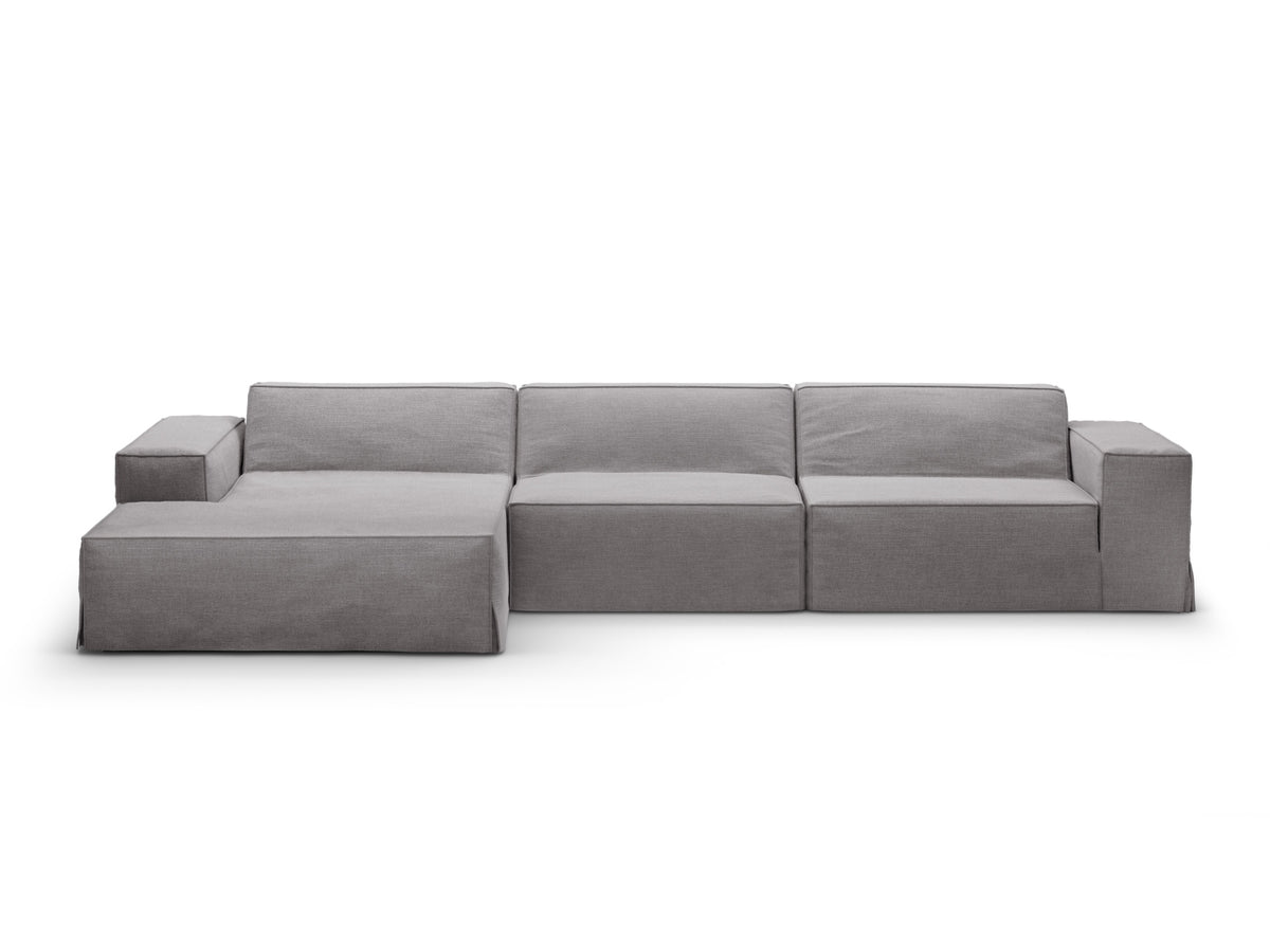 Jodie — Corner Sofa (284x162x77 cm) Warm grey (LINS 07) Left