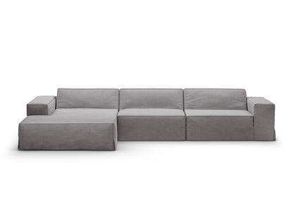 Jodie — Corner Sofa (284x162x77 cm) Warm grey (LINS 07) Left
