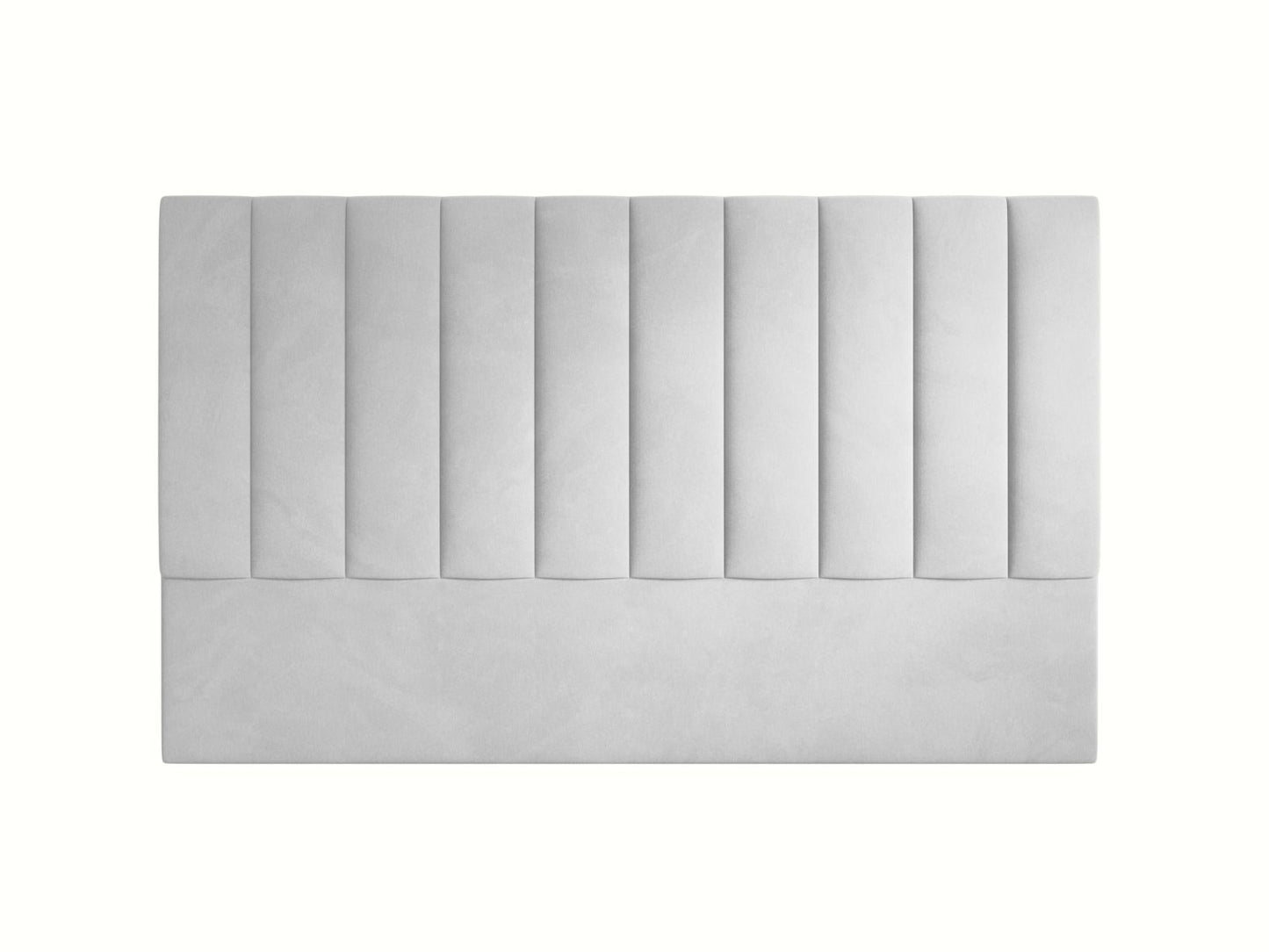Marl — Headboard Light Grey (Magic Velvet 2239) Black Plastic
