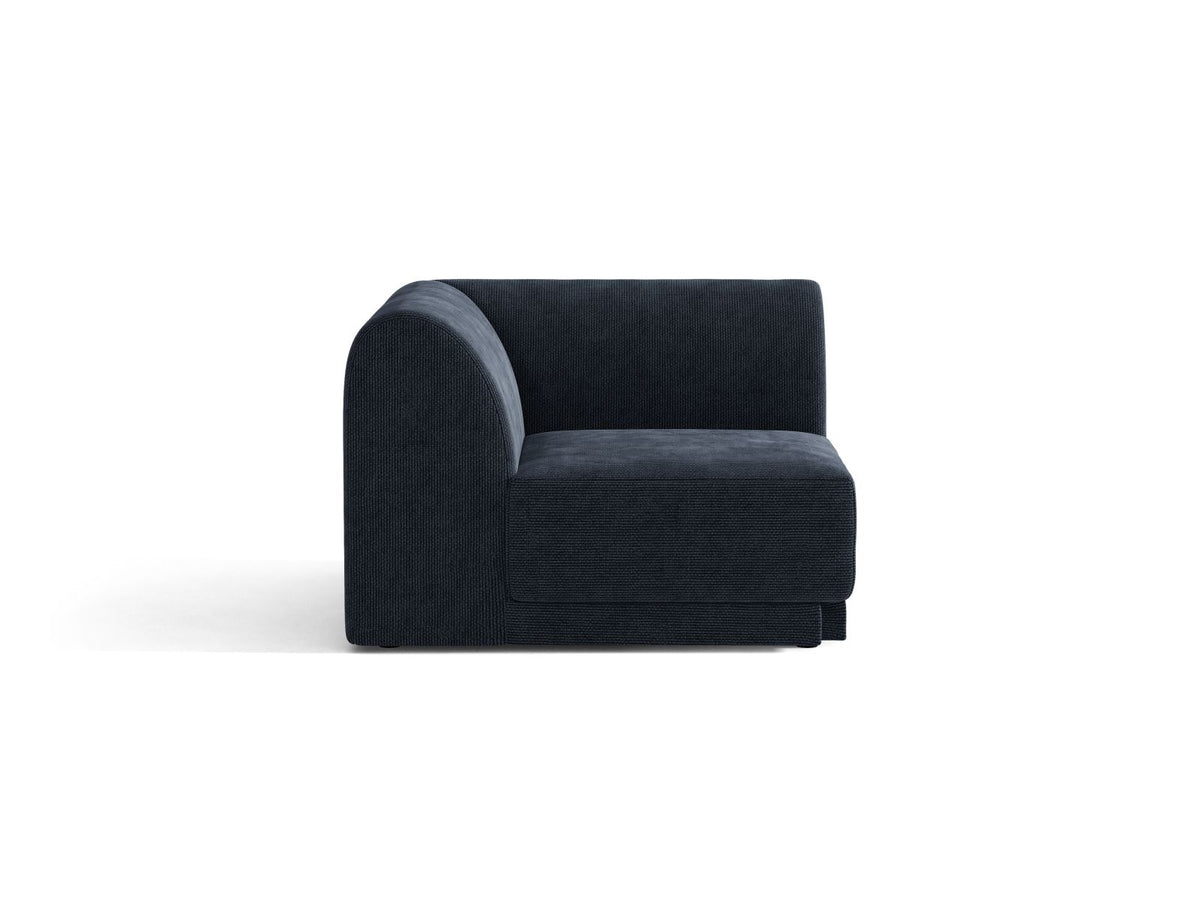 Miley — Modular Sofa Navy Blue (Eden 16 Deep Blue) Black Plastic Unknown
