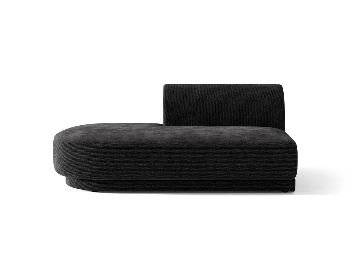 Miley — Modular Sofa Black (Haga 19) Black Plastic Left