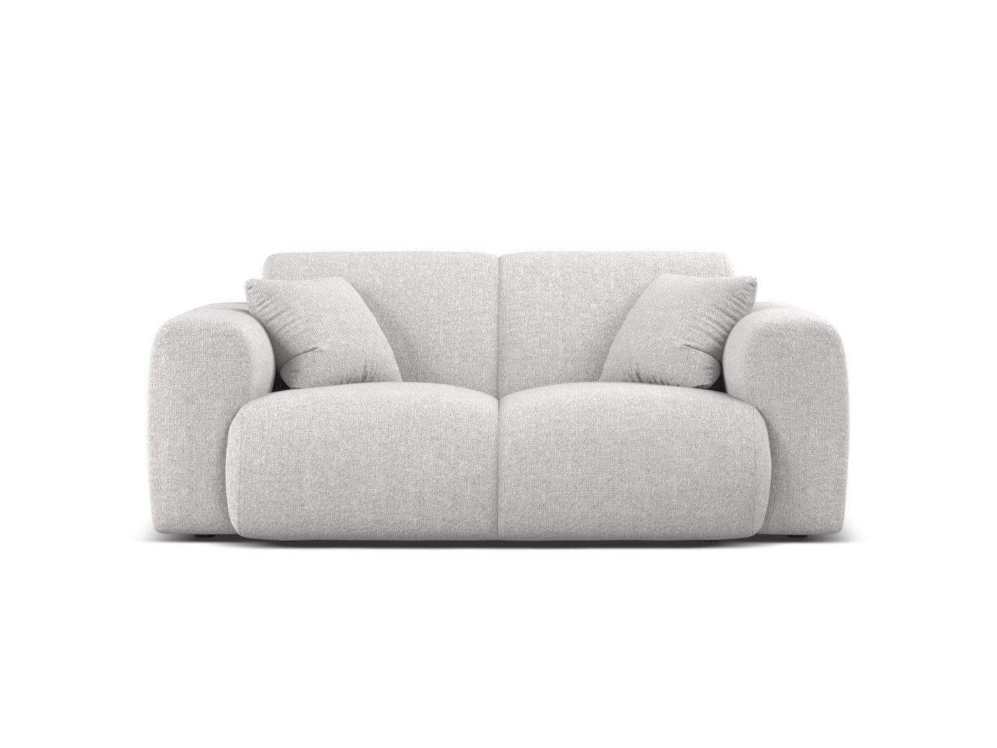 Molino — Sofa Silver (Eden 17 Silver) Black Plastic