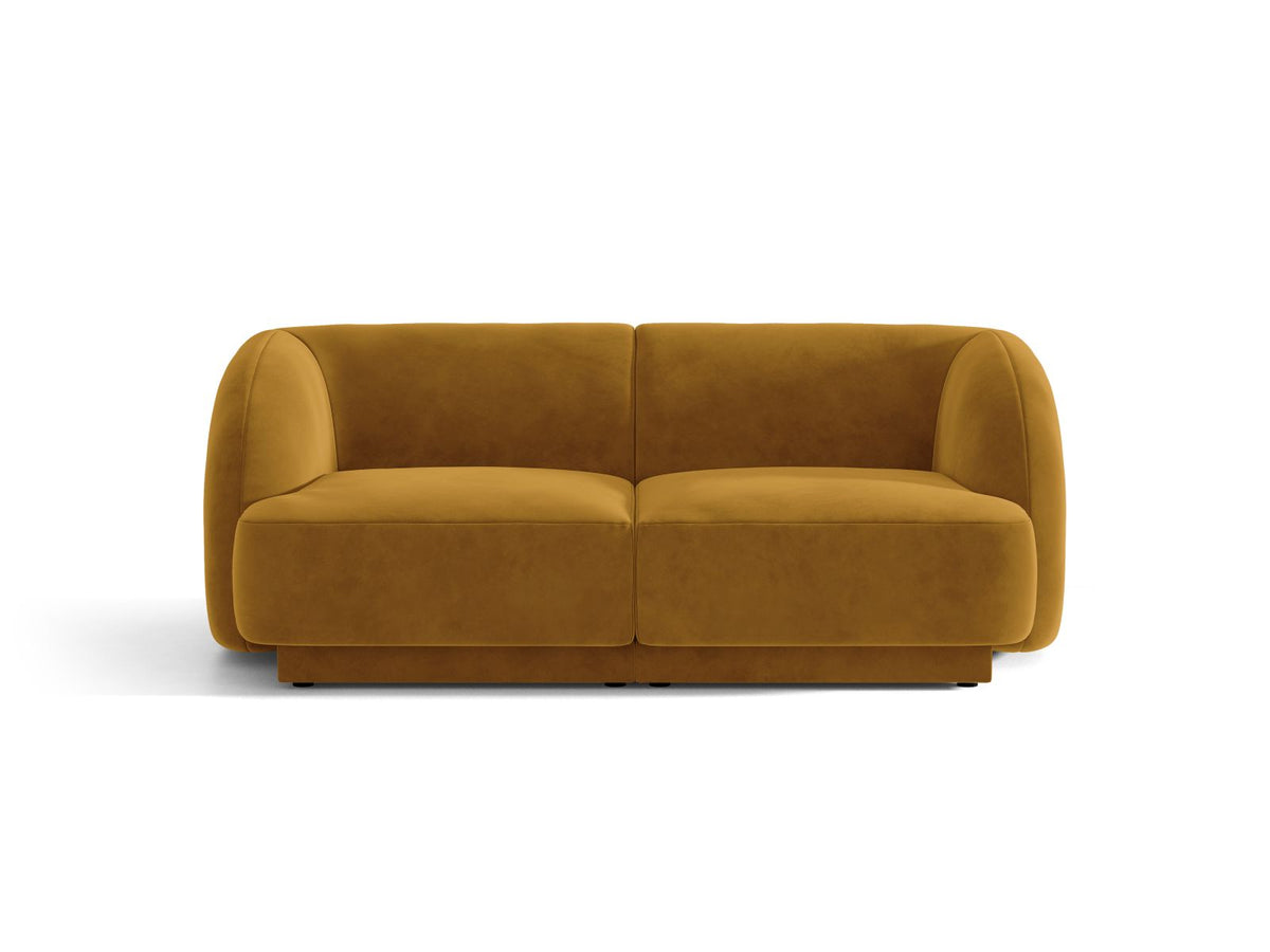 Miley — Sofa Yellow (Bluvel 68) Black Plastic