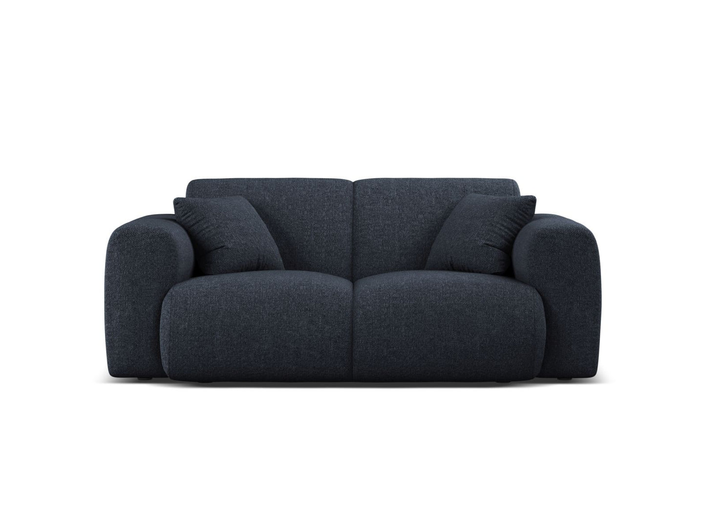 Molino — Sofa Navy Blue (Eden 16 Deep Blue) Black Plastic