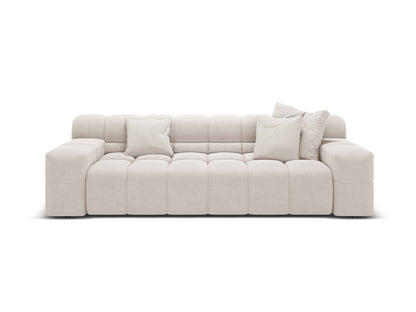Hawaii — Sofa Šviesiai smėlio spalvos (Moly 02) Juoda plastikinė