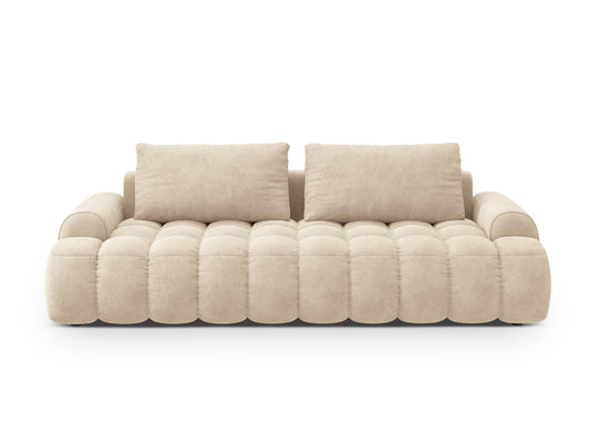 Linz — Sofa Light Beige (Vogue 1) Black Plastic