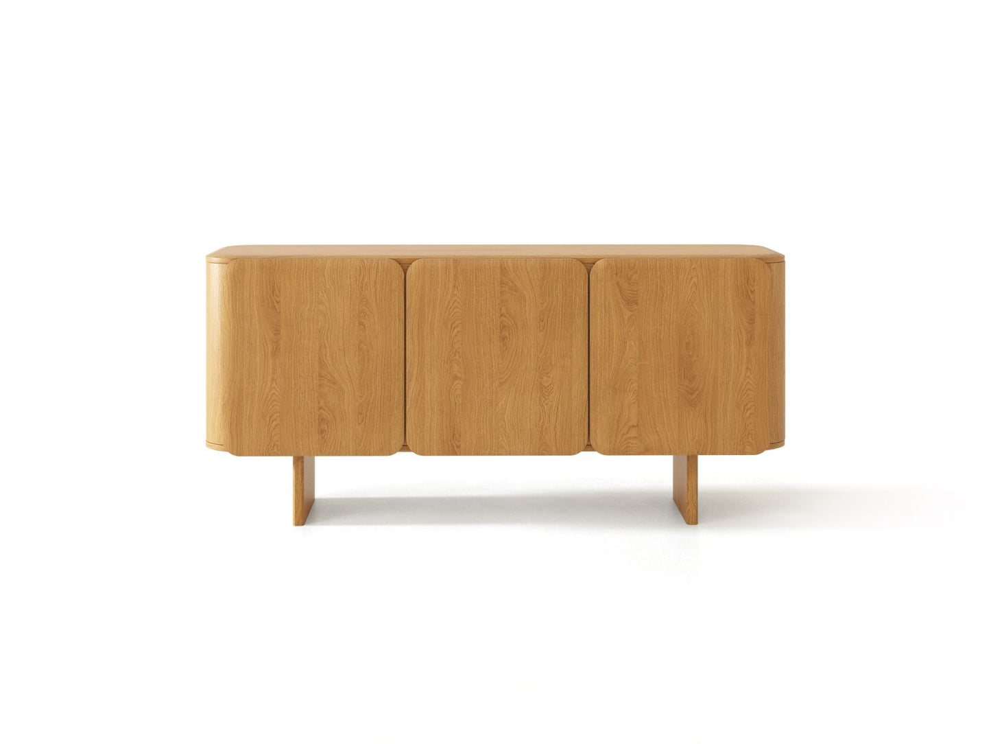 Charlotte — Chest of Drawers (160x45x76 cm) Natural Oak (Wood)