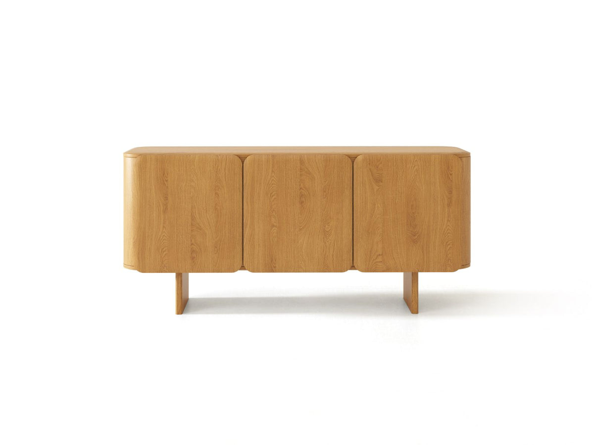 Charlotte — Chest of Drawers (160x45x76 cm) Natural Oak (Wood)