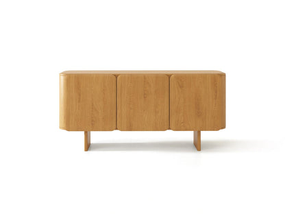 Charlotte — Chest of Drawers (160x45x76 cm) Natural Oak (Wood)