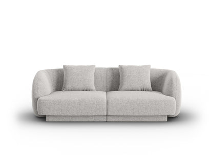 Tulum — Sofa Light Grey (Haga 06) Black Plastic