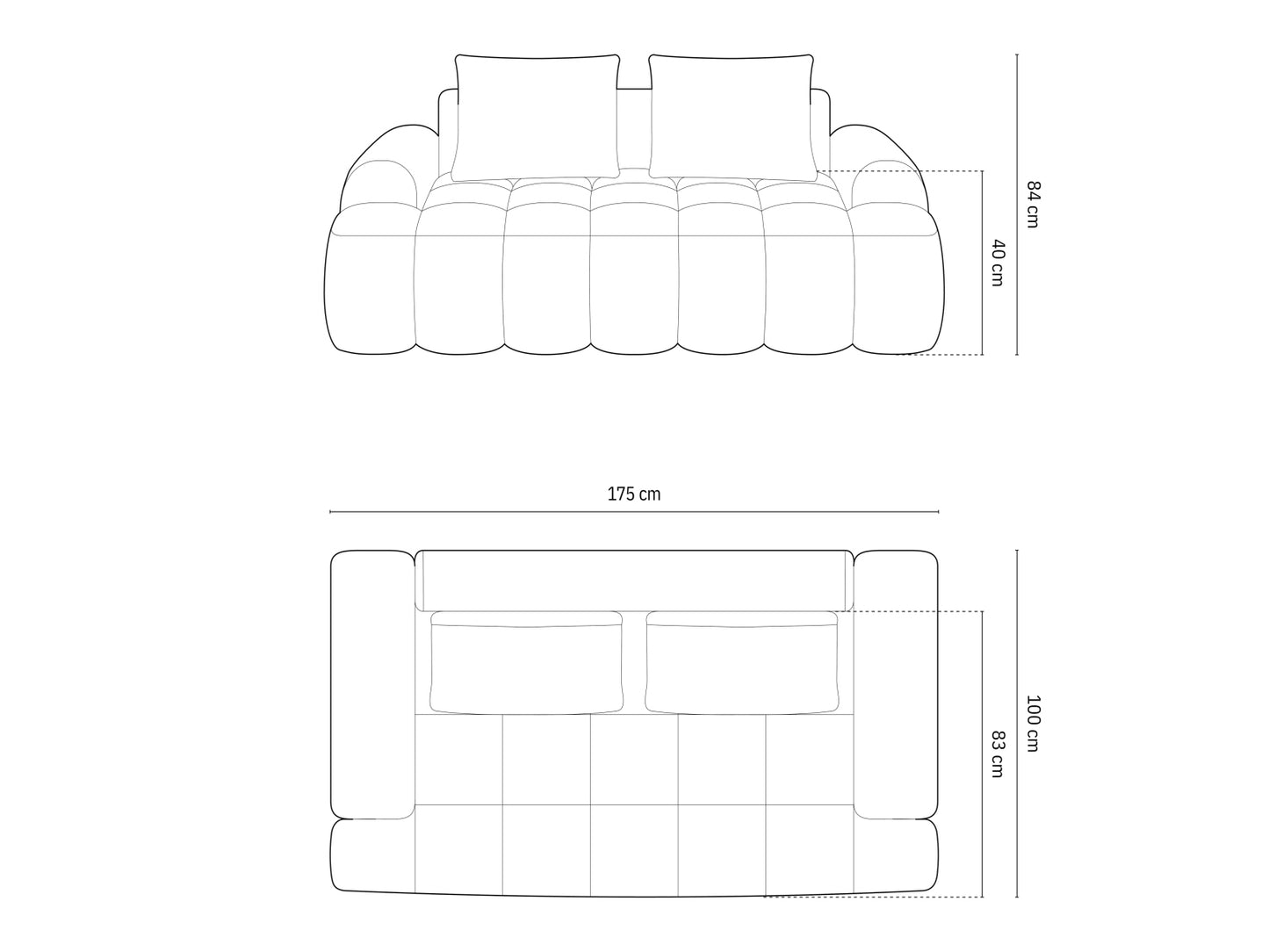 Linz — Sofa (175x100x84 cm)