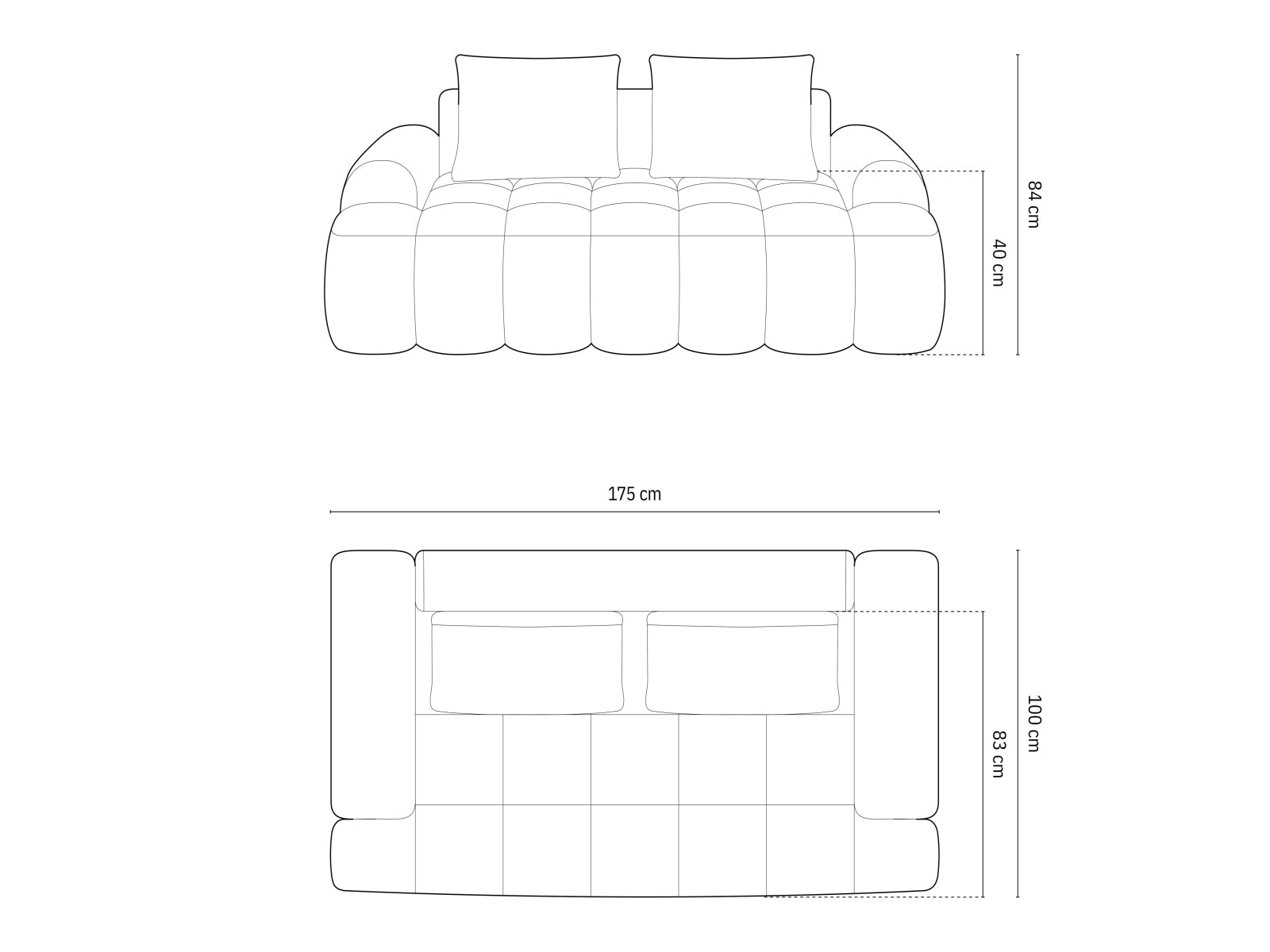 Linz — Sofa (175x100x84 cm)
