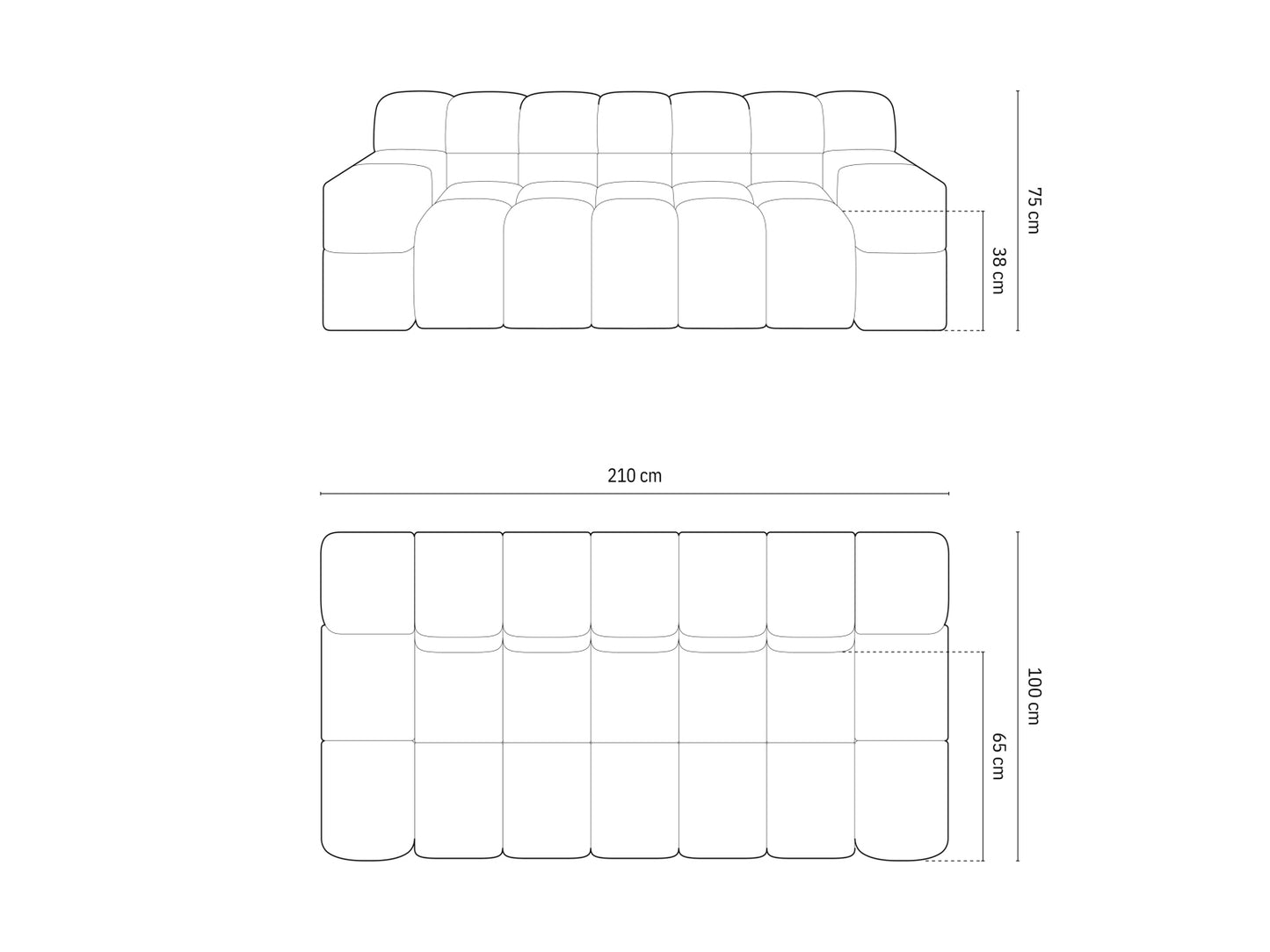 Hawaii — Sofa (210x100x75 cm)