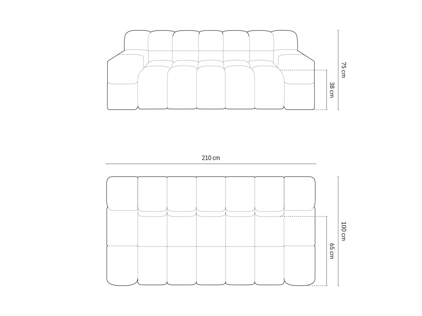 Hawaii — Sofa (210x100x75 cm)
