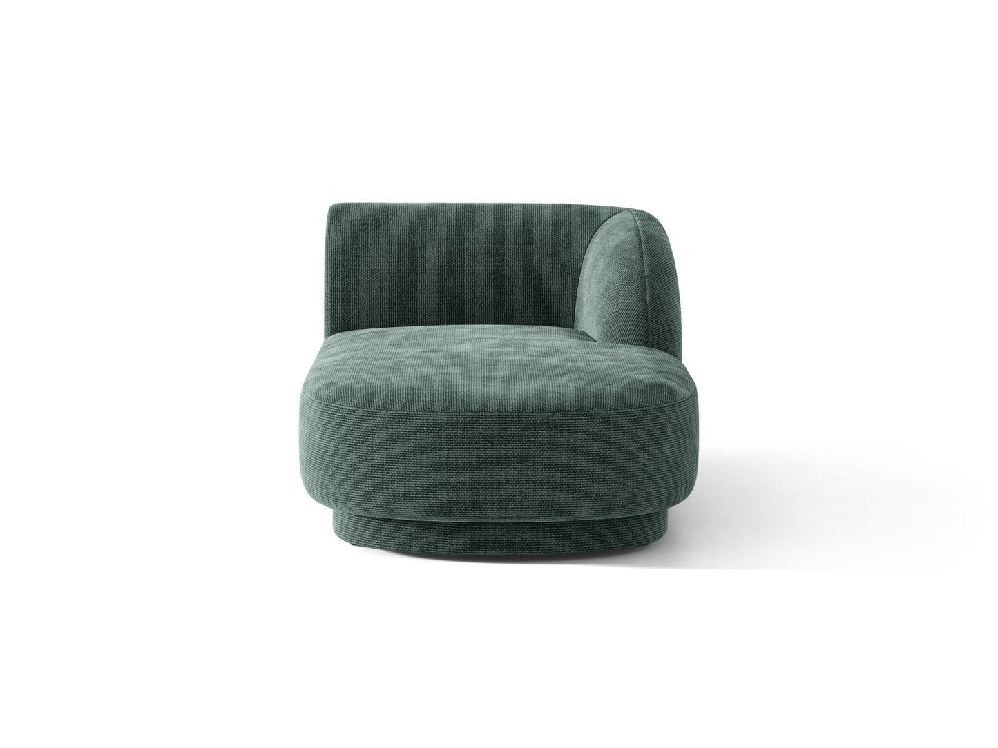 Miley — Chaise Longue Petrol (Haga 78) Black Plastic Right