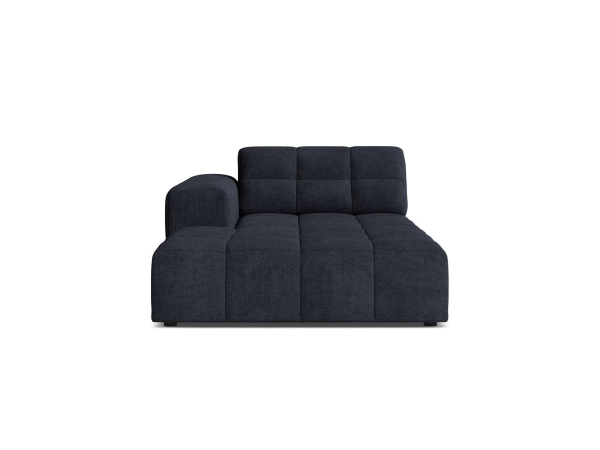 Jennifer — Chaise Longue (108x167x78 cm) Navy Blue (Eden 16 Deep Blue) Left