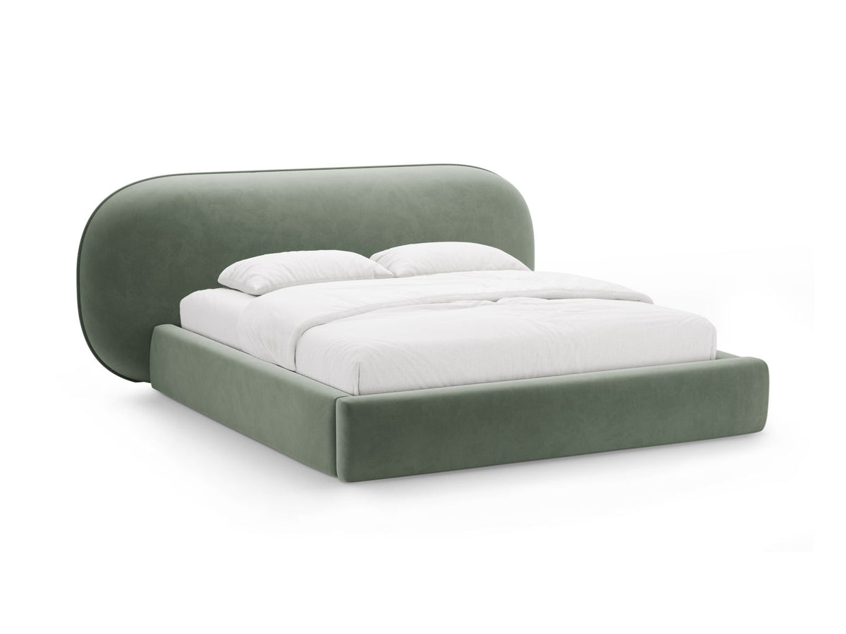 Ovalo — Bed Green (Magic Velvet 2243) Black Plastic