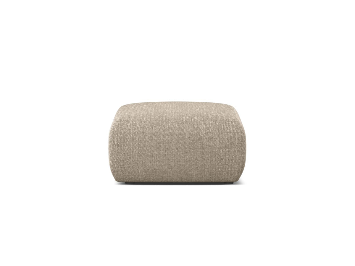 Molino — Pouf Dark Beige (Eden 4 Beige) Black Plastic