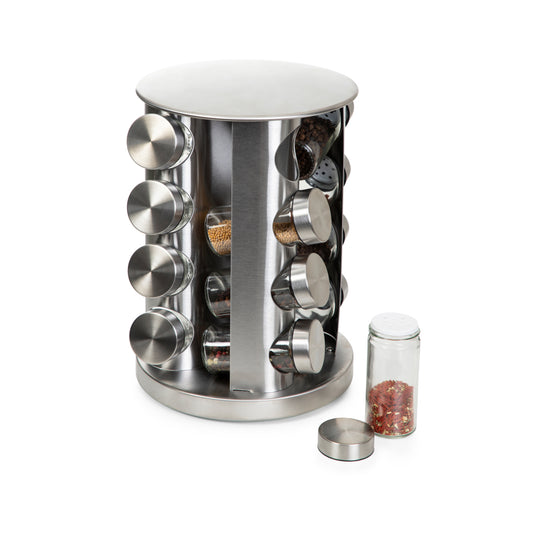 B2 RACK Essentials Spice Rack Set with 16 Jars on Stand