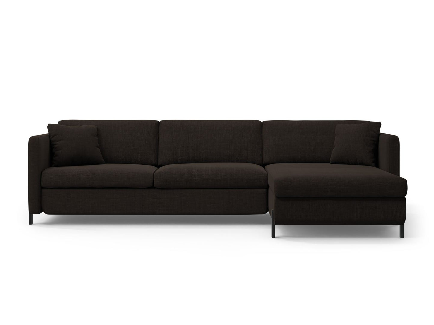 Gloria — Corner Sofa (286x170x88 cm) Dark Grey (Bjorn 16) Right