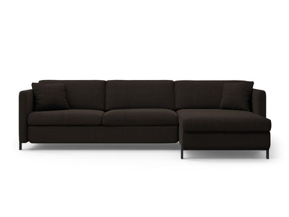 Gloria — Corner Sofa (266x170x88 cm) Dark Grey (Bjorn 16) Right
