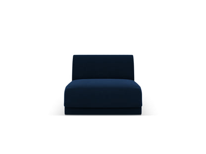 Miley — Modular Sofa Royal Blue (Bluvel 86) Black Plastic