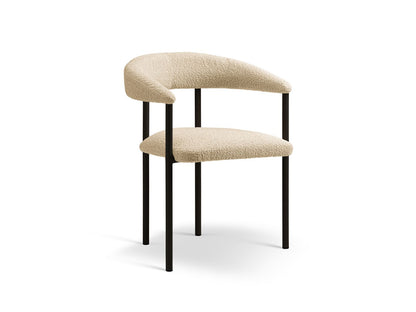 Lea — Chair (56.5x53.5x74 cm) Beige (Baloo 2074) Black