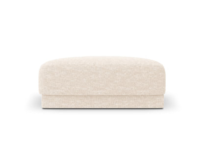 Miley — Pouf Ivory (Eden 1 Ivory) Black Plastic