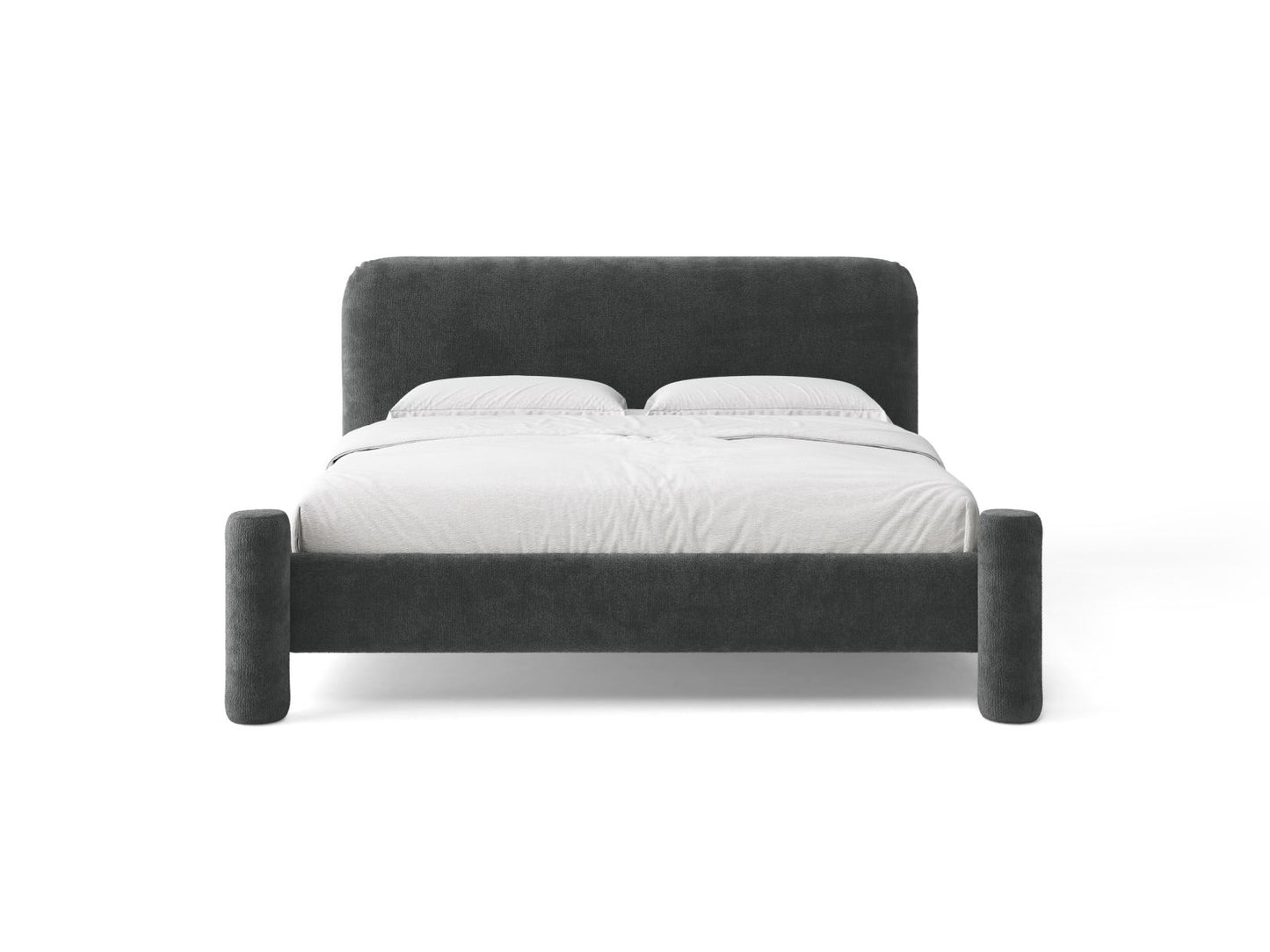 Vera — Bed (184x223x100 cm) Dark Grey (Perfect Harmony 90)