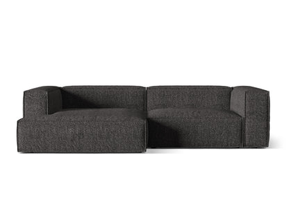 Nuria — Corner Sofa Anthracite (Monet Anthracite) Black Plastic