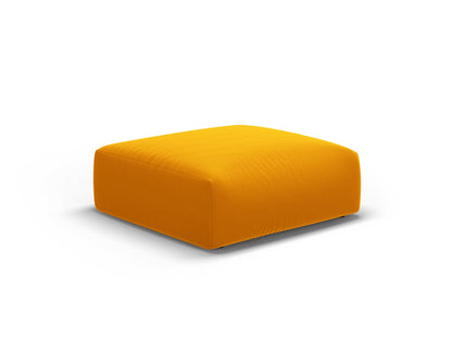 Matera — Pouf Yellow (Salvador 10) Black Plastic Left