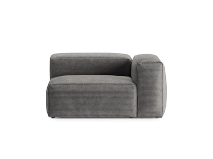Bergamo — Modul Light Grey (Perla 30) Black Plastic Left