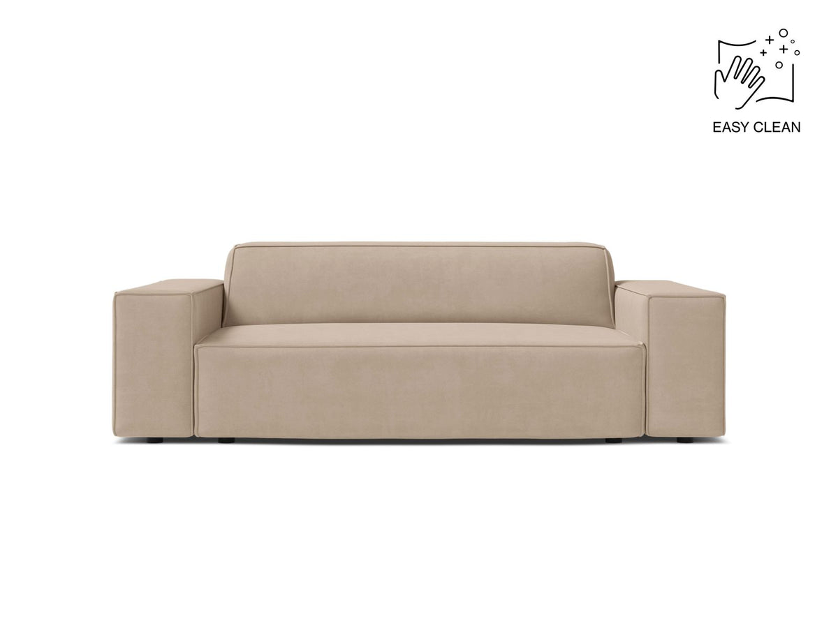 Jodie — Sofa Beige (Venus 2928) Black Plastic