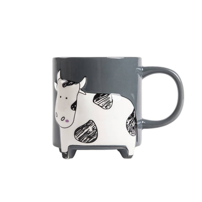 TEHEN Ceramic Mug with Cow Design 0.45L