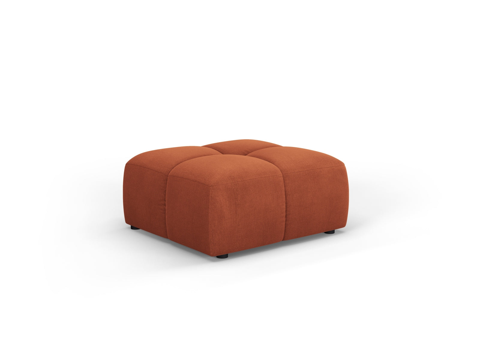 Moritz — Pouf Orange (Rebel 20) Must plastik