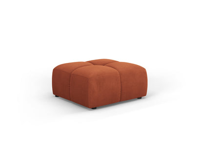 Moritz — Pouf Orange (Rebel 20) Black Plastic