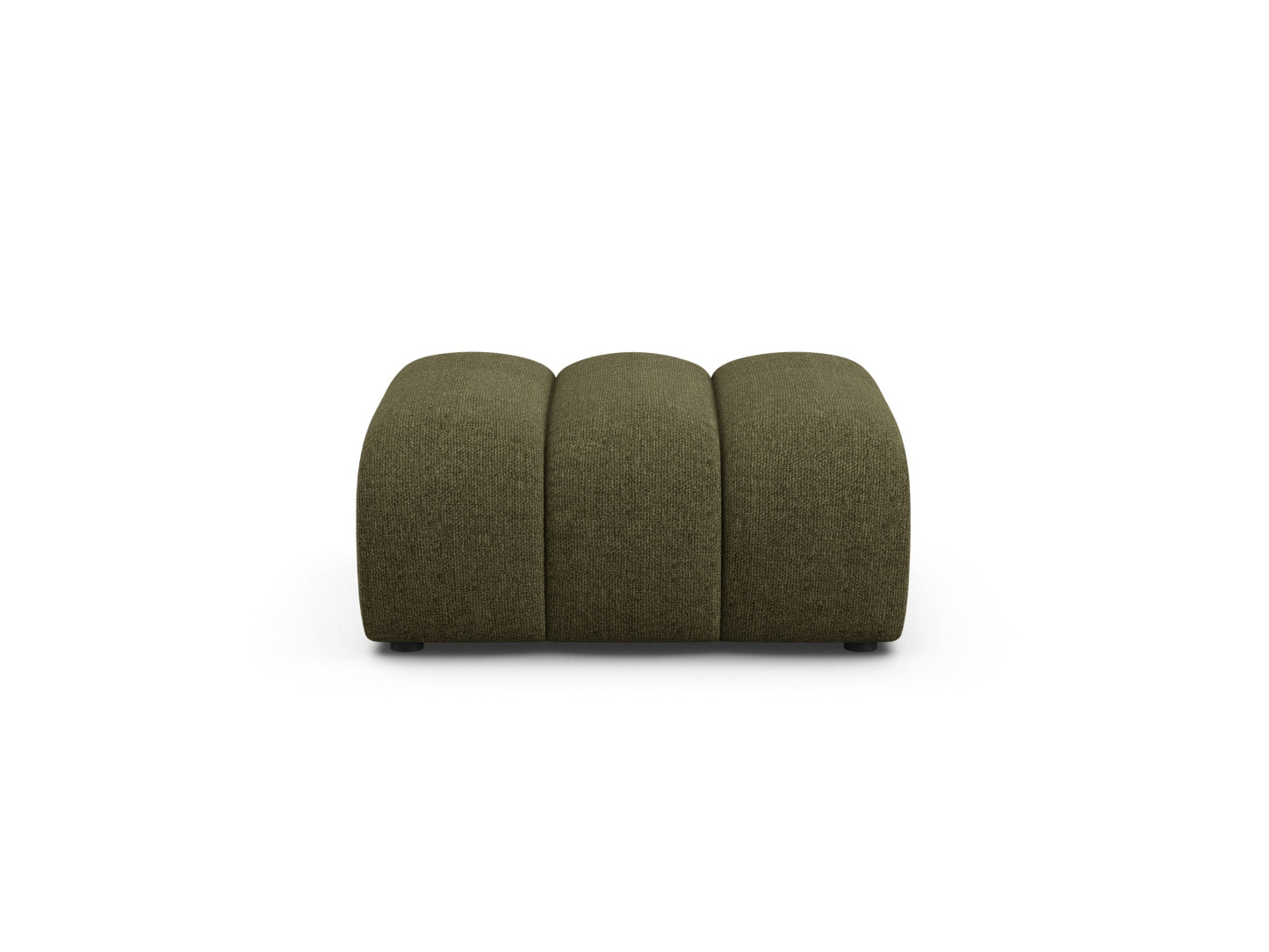 Lupine — Pouf Green (Eden 12 Olive) Black Plastic