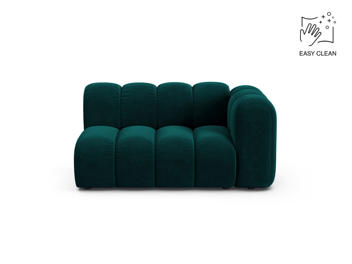 Lupine — Modular Sofa Deep Petrol (Venus 2911) Black Plastic Right