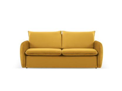 Vienna — Sofa Yellow (Bluvel 68) Black Plastic