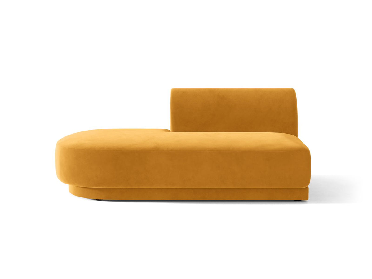Miley — Modular Sofa Yellow (Venus 2917) Black Plastic Left