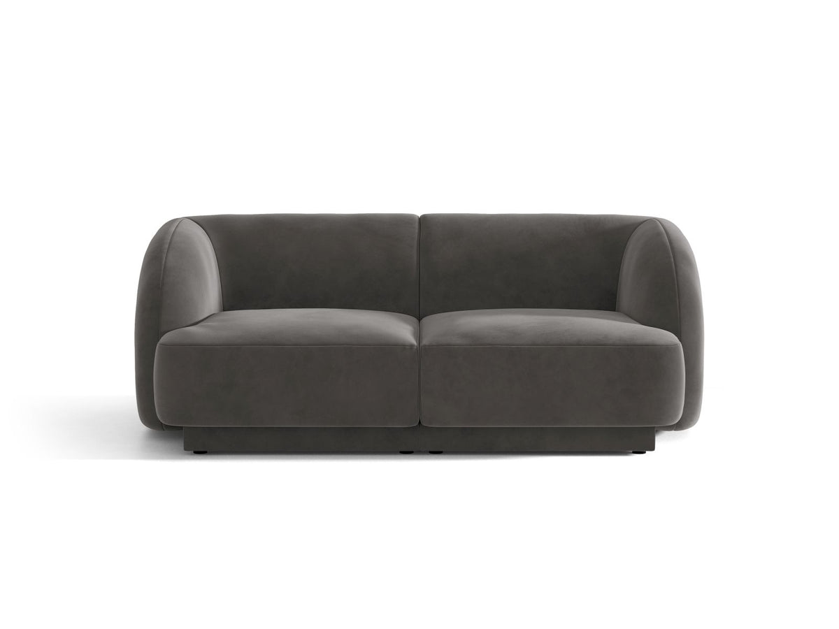 Miley — Sofa Grey (Venus 2930) Black Plastic