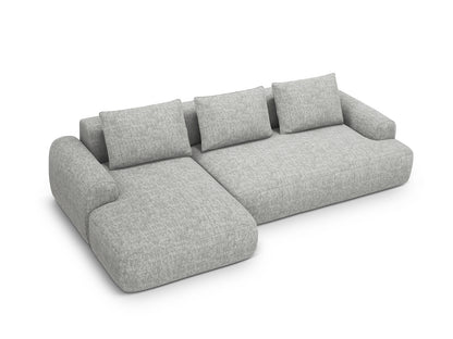 Calma — Corner Sofa Olive (Baltimore Pistachio) Black Plastic Left
