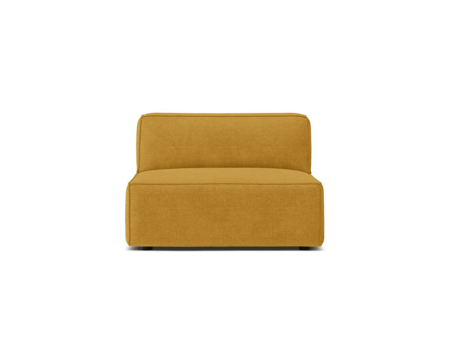Jodie — Modular Sofa Yellow (Liberty 11) Black Plastic