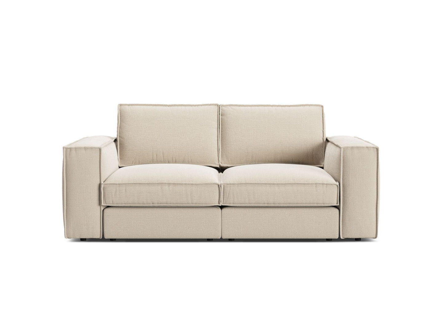 Pola — Sofa Beige (BABEL TOFFEE) Black Plastic
