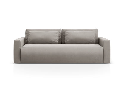 Belfast — Sofa Warm grey (Magic Velvet 2270) Black Plastic