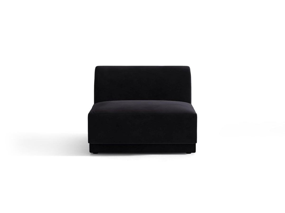 Miley — Modular Sofa Black (Venus 2923) Black Plastic